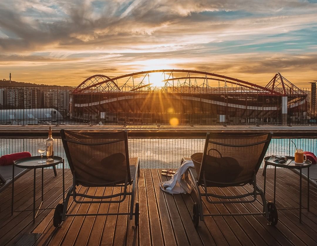 Este hotel tem vista para o Estádio da Luz, mas alberga todos os adeptos do conforto