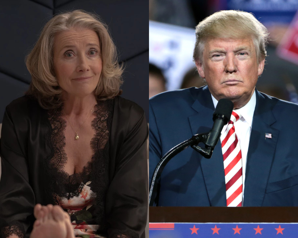 Emma Thompson revela que Donald Trump a convidou para jantar depois de se divorciar. “Achei que fosse uma piada”