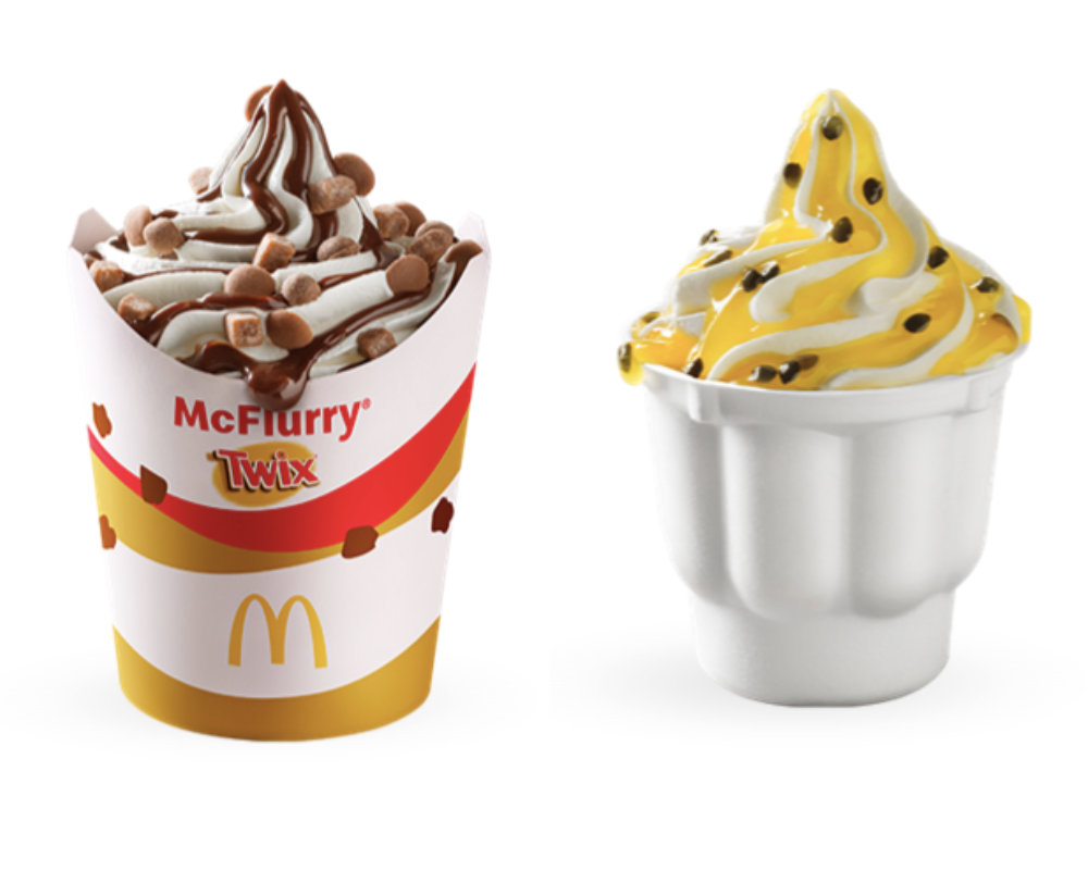 McDonald’s lança novos gelados para o verão. Há versões gulosas com Twix e também com maracujá