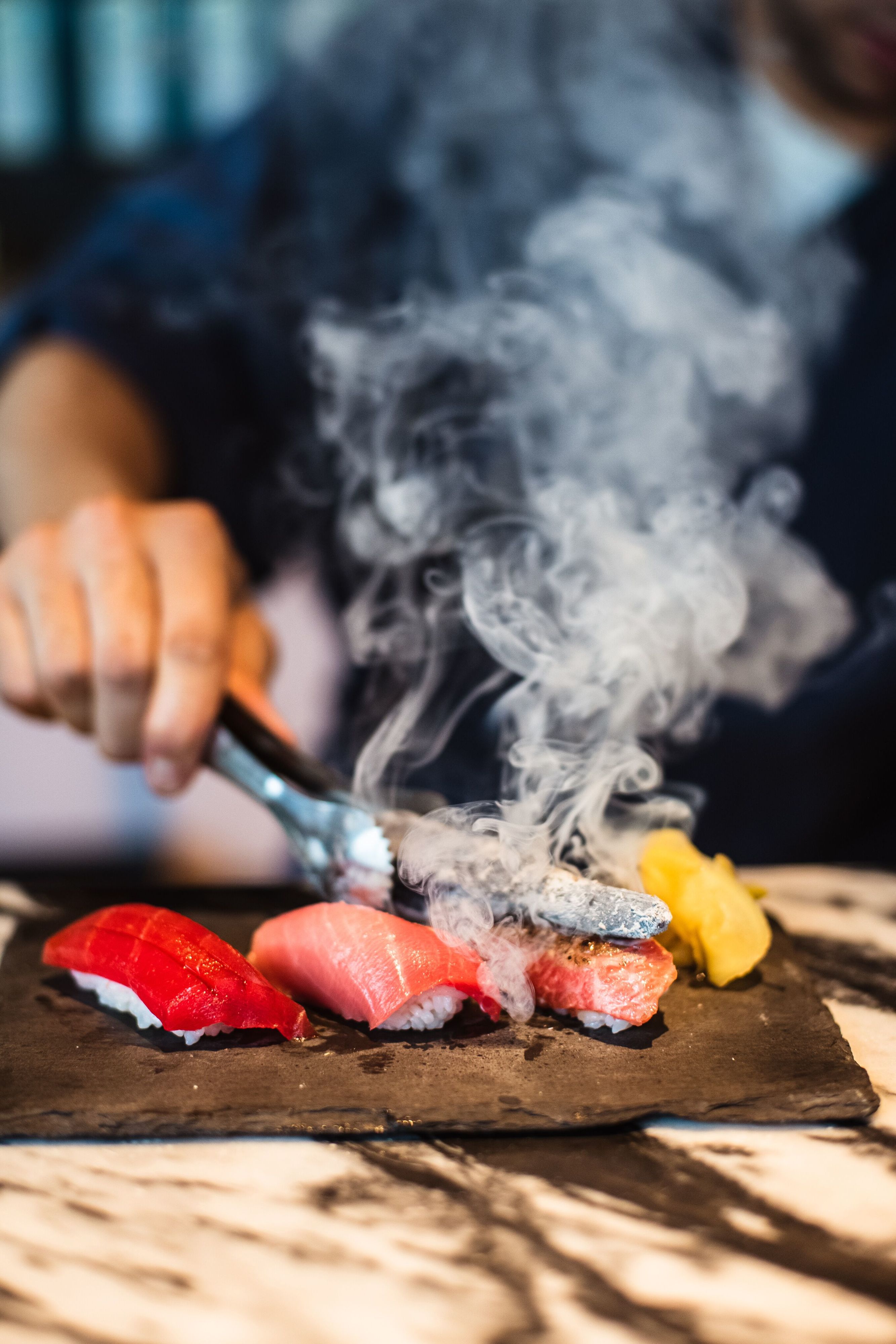 Praia no Parque. Sushi, saladas e crus agora servidos ao balcão