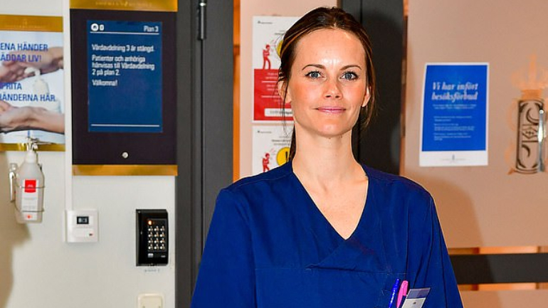 Princesa Sofia da Suécia começa a trabalhar num hospital para fazer frente à pandemia