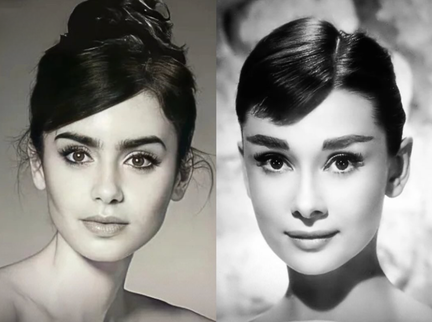 Lily Collins vai ser Audrey Hepburn em novo filme. 12 fotos que provam a semelhança entre as atrizes