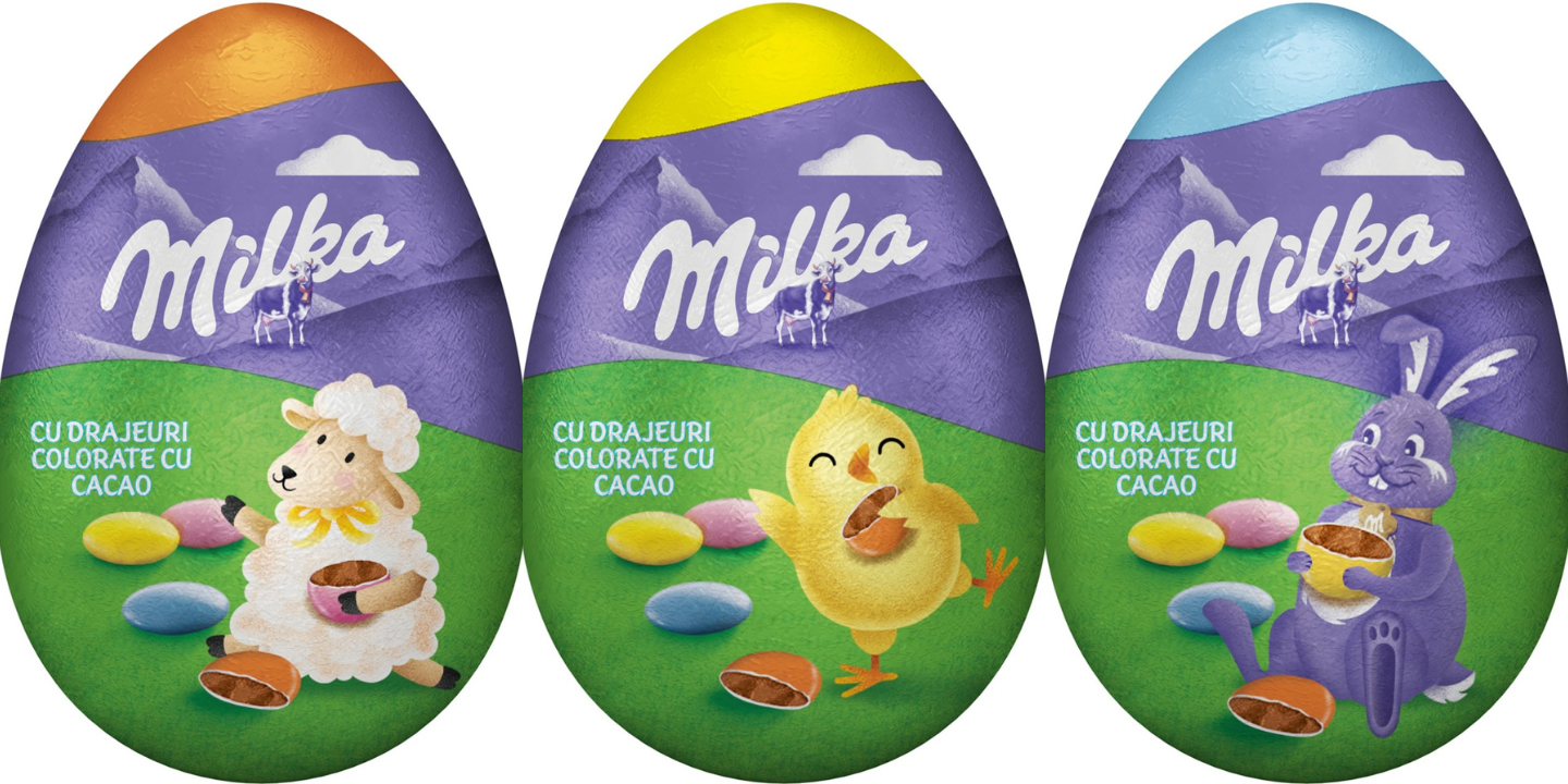 Os novos ovos da Milka para a Páscoa são perfeitos para oferecer aos miúdos (e custam menos de 2€)