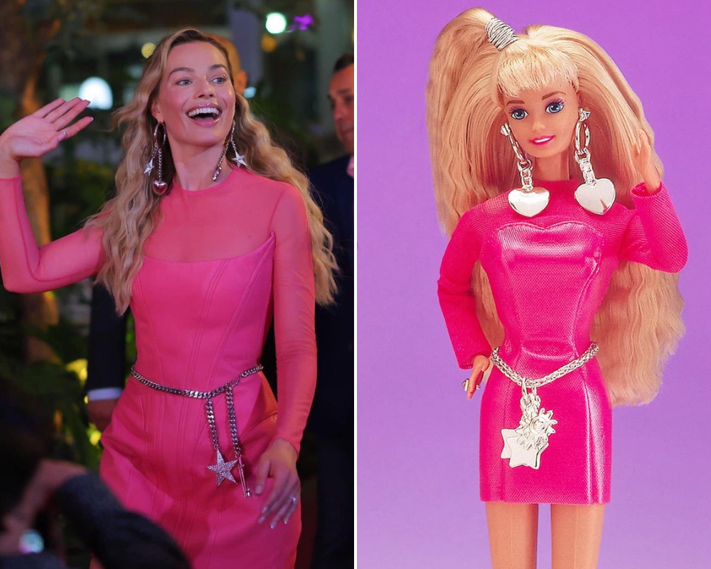 Margot Robbie usa looks inspirados em roupas da Barbie em turnê promocional  do filme; confira - Fotos - R7 Moda