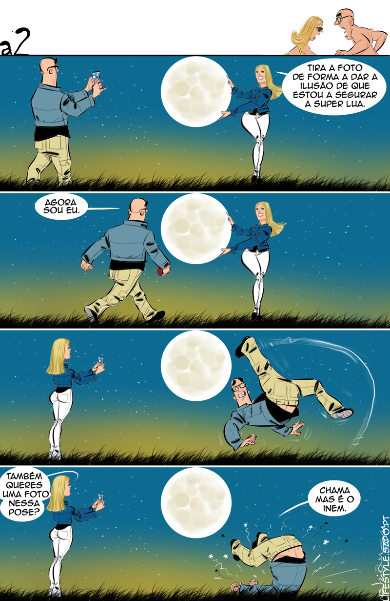 As duas faces da Super Lua