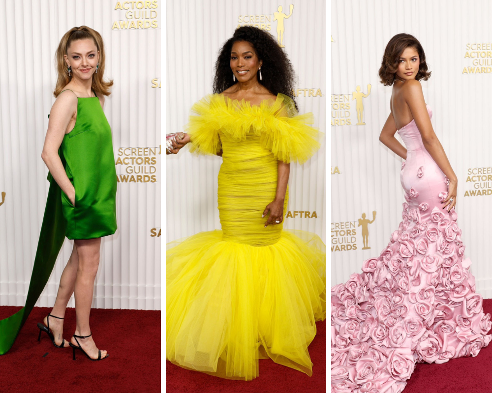 Caudas, flores e muita cor dominaram a passadeira vermelha dos SAG Awards. Espreite os looks dos famosos