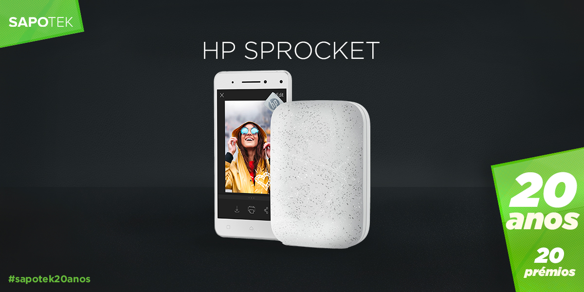 Passatempo SAPO TeK 20 anos 20 prémios: ganhe uma impressora HP Sprocket