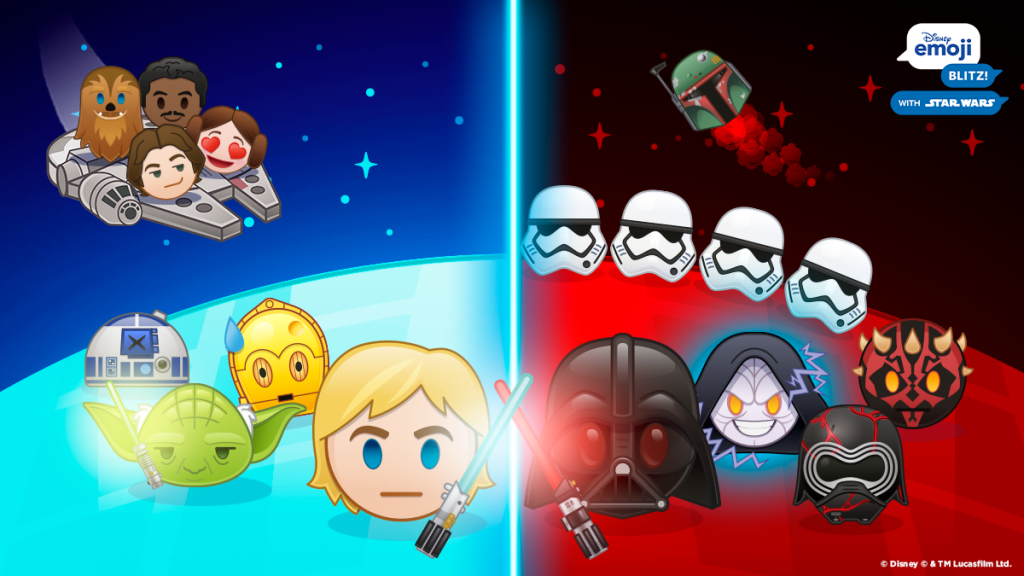 Divirta-se em Disney Emoji Blitz e aproveite os eventos temáticos para celebrar o dia de Star Wars