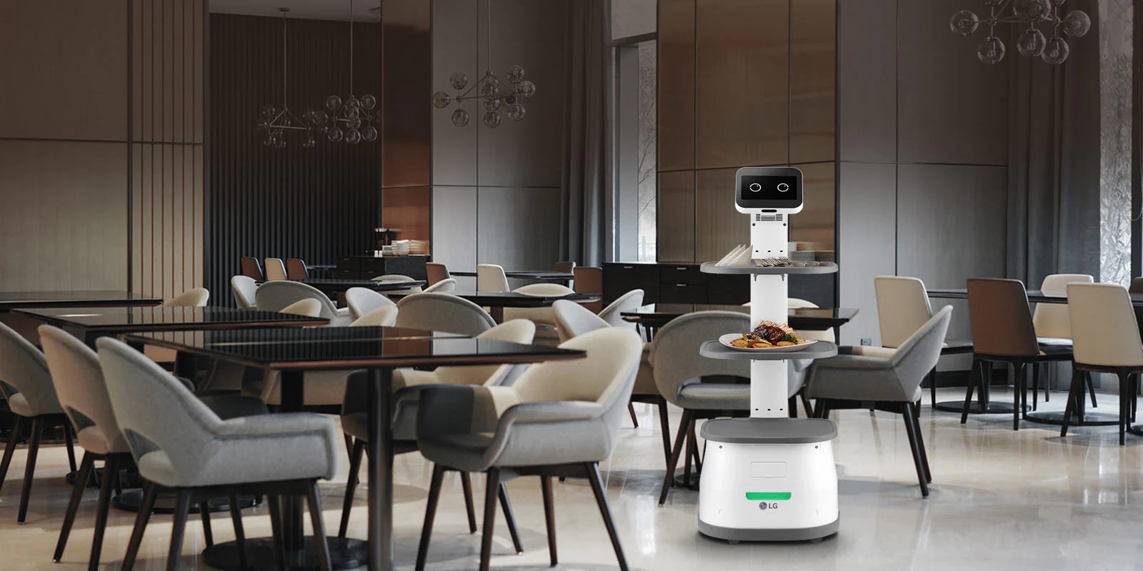 “Robots-garçon” da LG vão chegar a restaurantes nos Estados Unidos este ano