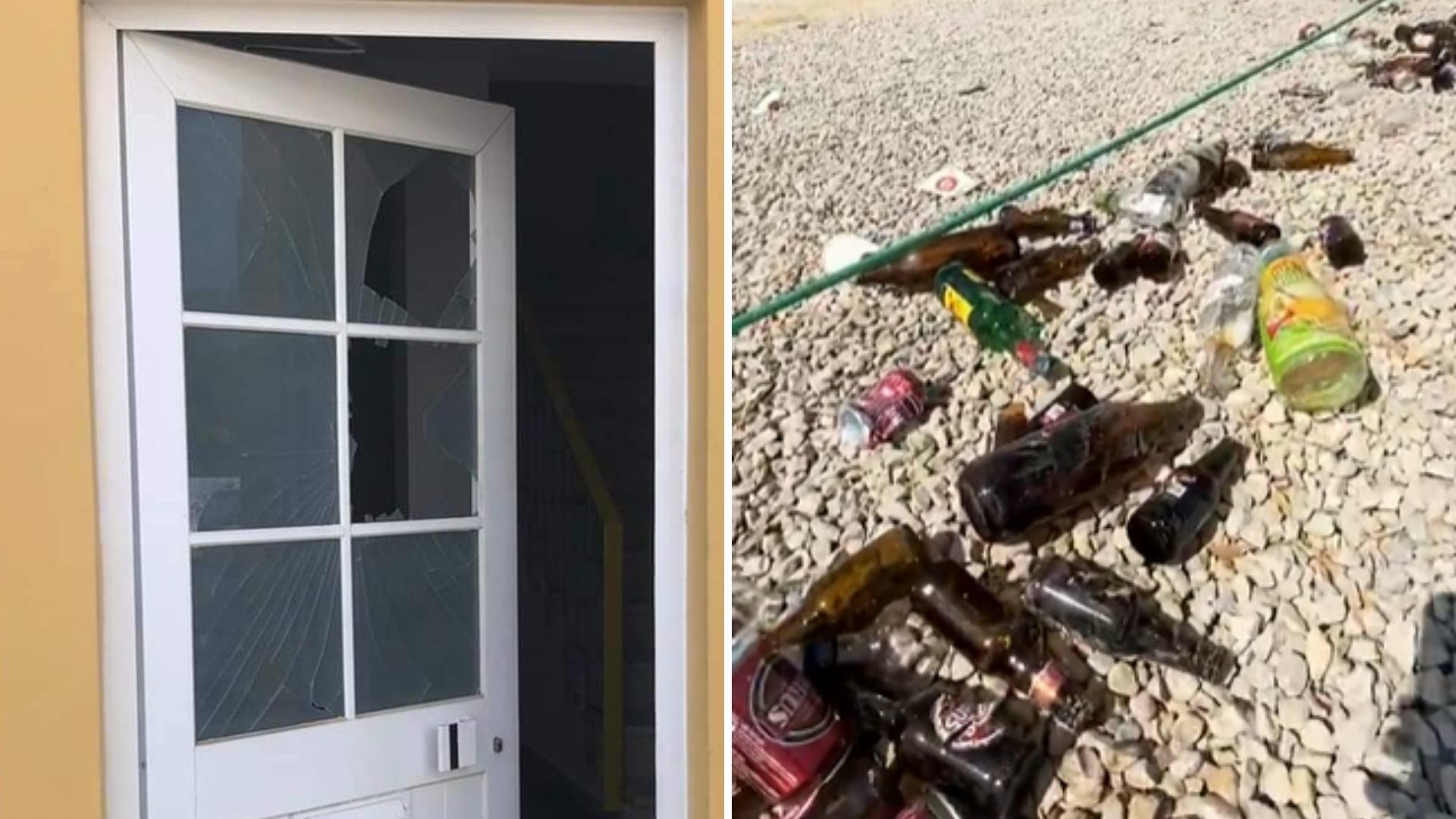 Do lixo nas praias às janelas de casas destruídas. Como ficou Milfontes após atos de vandalismo