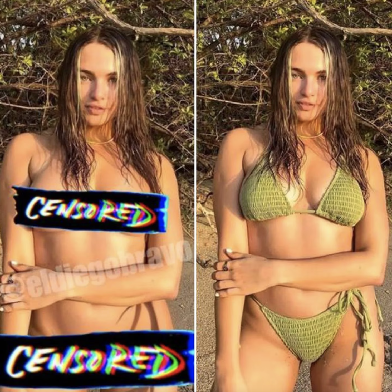 Usaram a Inteligência Artificial para tirar a roupa uma influenciadora. Foto nua torna-se viral no WhatsApp