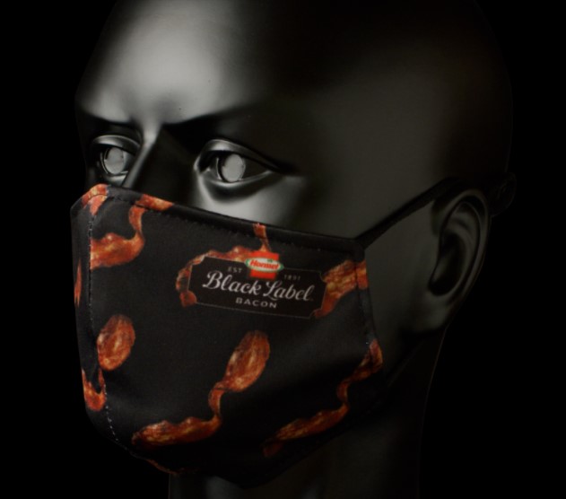 Uma máscara com cheiro a bacon? É tão improvável quanto real