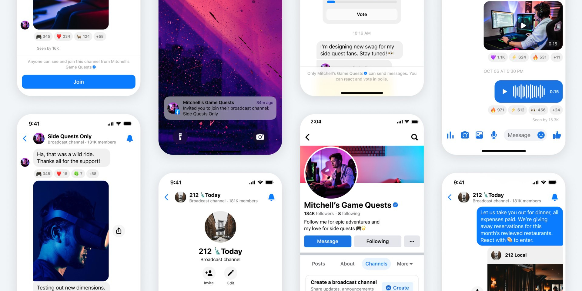 Os Canais de Transmissão são novas ferramentas do Facebook e Messenger para ligar criadores a fãs