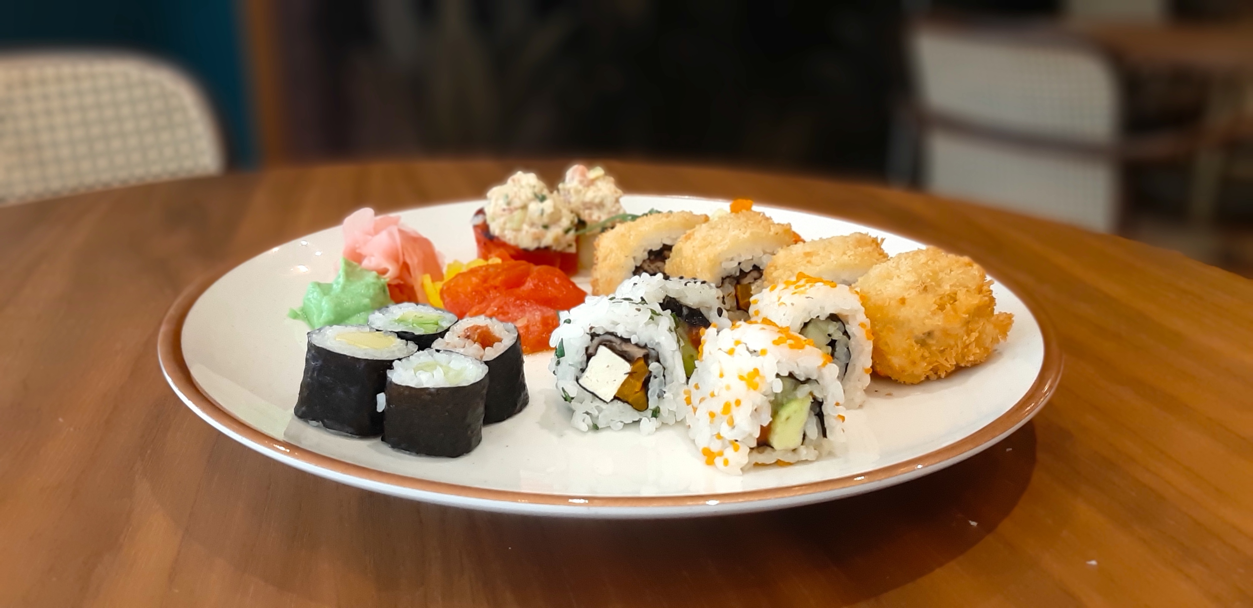 Troque o atum pela melancia. O The Green Affair lança menu de sushi vegan