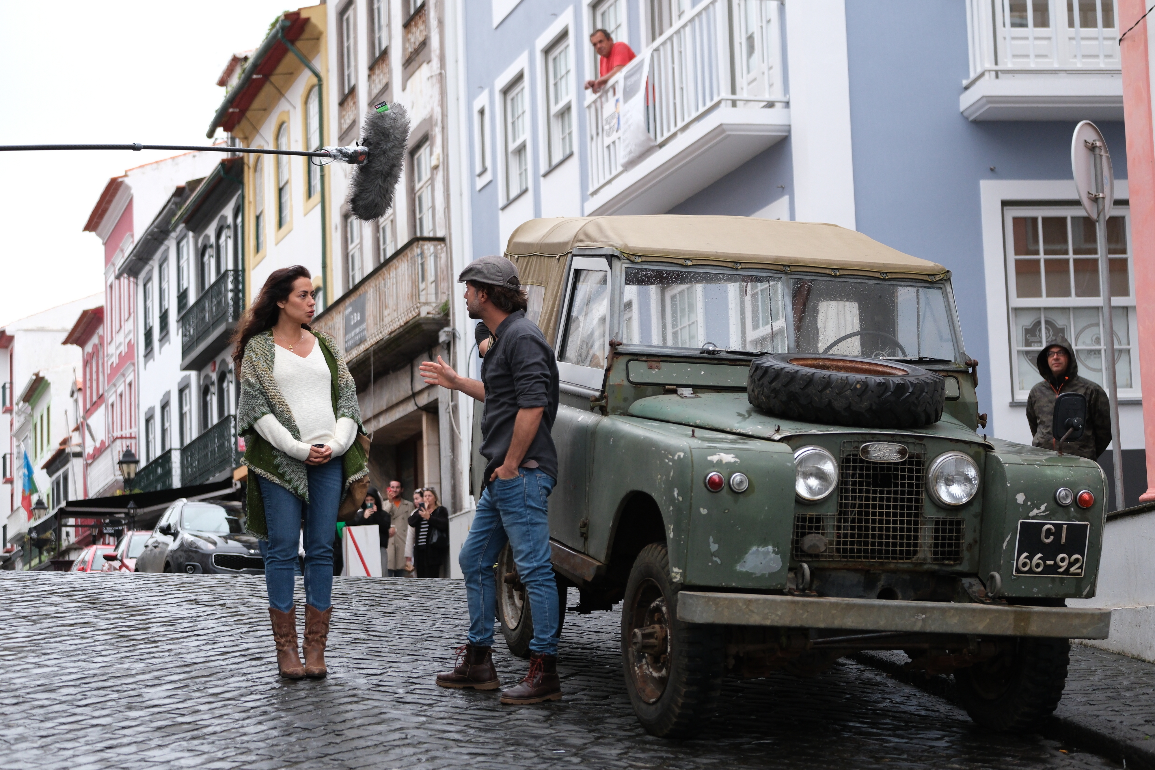 O “Landinho” de Afonso Pimentel e Sofia linda sem make up. Estivemos nas gravações de “Senhora do Mar”