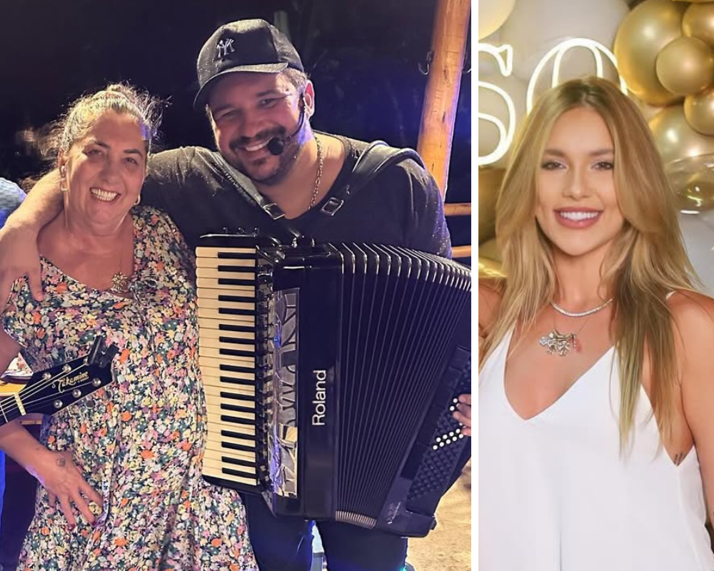 Mãe da influencer brasileira Virgínia Fonseca em romance polémico com músico 21 anos mais novo