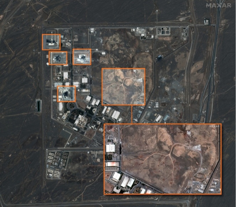Imagens de satélite mostram a destruição dos edifícios no Irão por mísseis israelitas