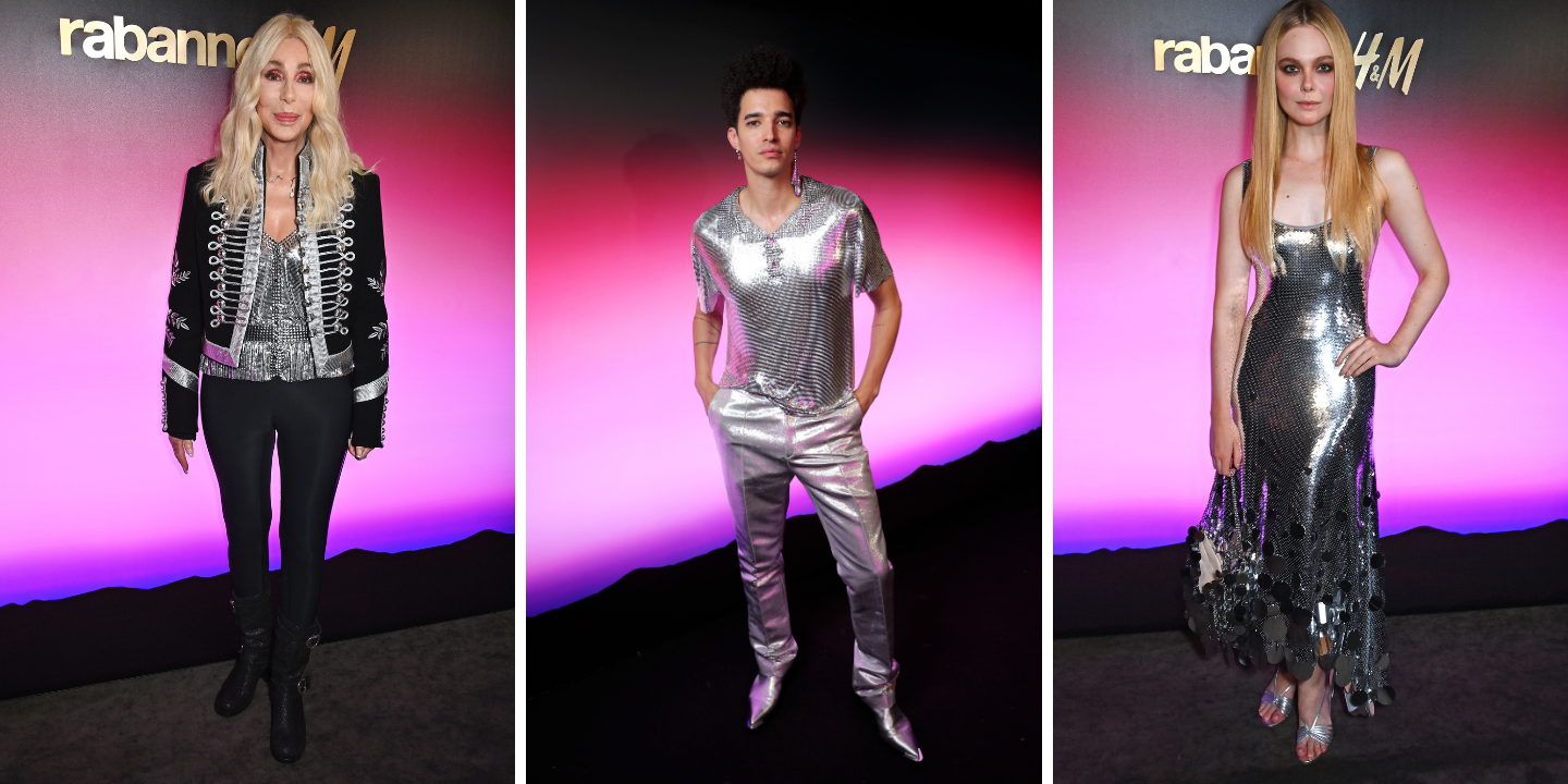 H&M junta-se a Rabanne para nova coleção luxuosa. E os famosos foram uma montra viva das peças