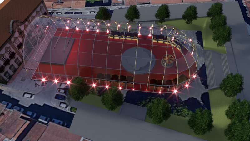 Braga vai ter um mega Mercado de Natal com uma cobertura gigante e um carrossel a ocupar a Praça do Município