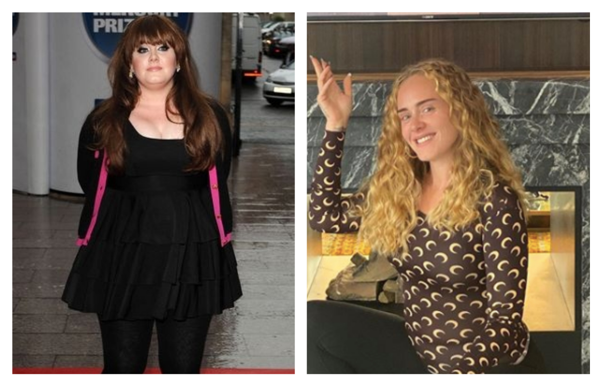 Adele está cada vez mais irreconhecível. Continua a perder peso e agora está loira e de cabelo encaracolado