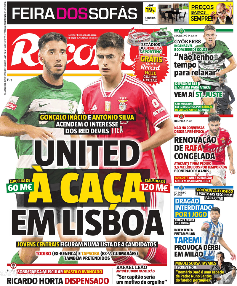 Jovem mexicano referenciado pelo Benfica para substituir Gonçalo