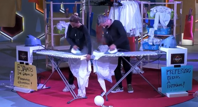 Depois de ameaçar desistir, Liliana faz protesto com Bruno. “Figurantes da casa, aproveitem”