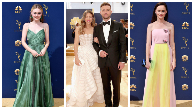 Em noite de Emmys o branco foi a cor com mais destaque