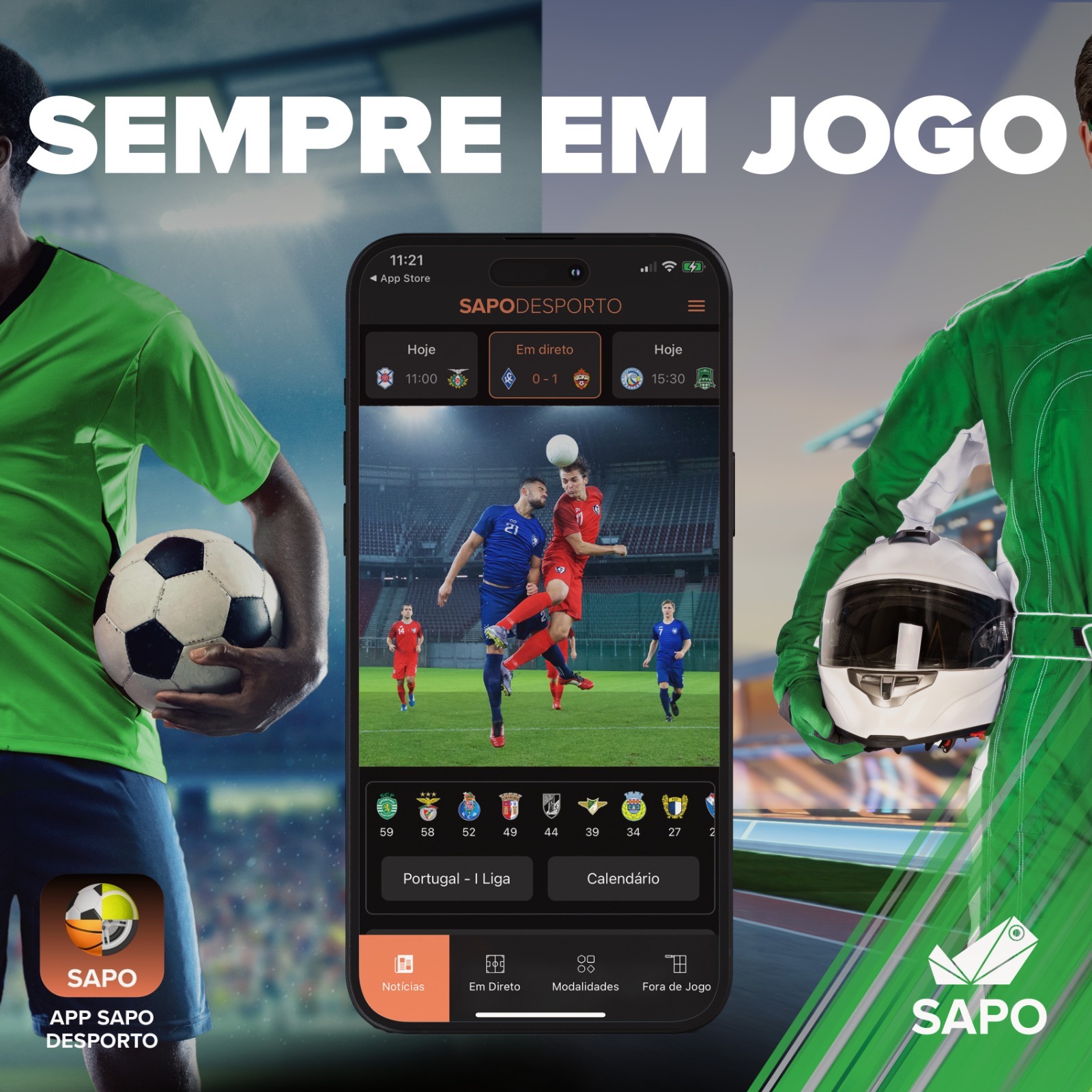 Quer acompanhar ao minuto o derby entre Sporting e Benfica? Instale esta app