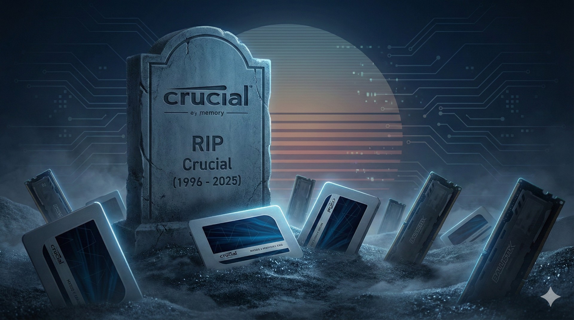 Micron encerra a histórica marca Crucial e abandona o mercado das memórias RAM e SSDs de consumo