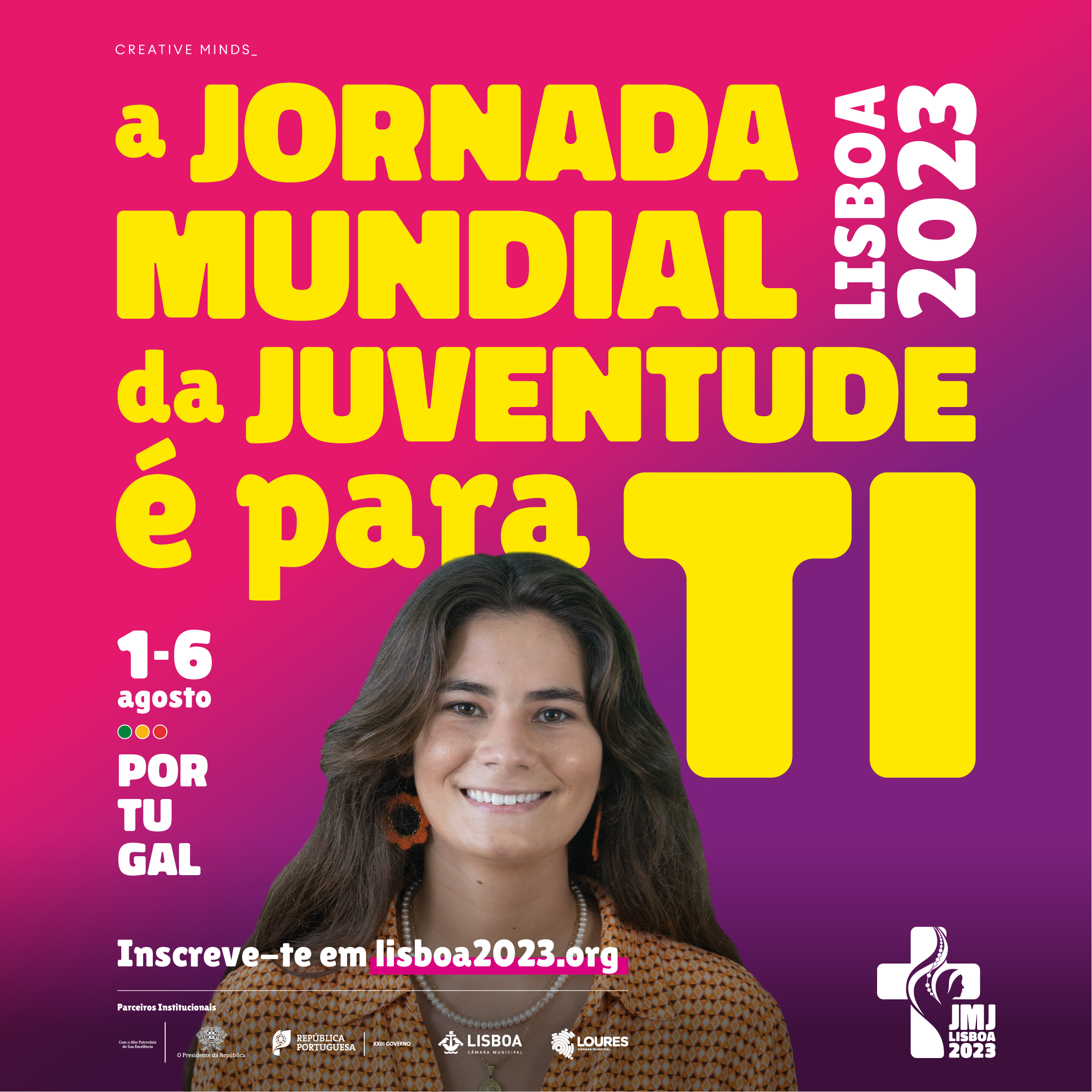 Faculdade de Arquitetura da Universidade de Lisboa - Inscrições abertas  para o festival da Juventude JMJ Lisboa2023 acontece de 1 a 6 de agosto em  Lisboa