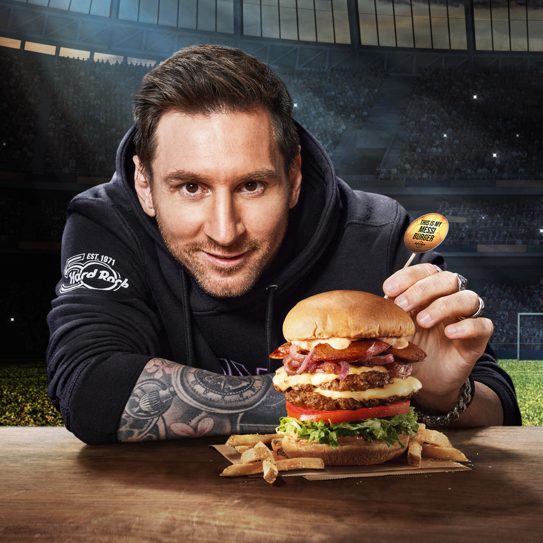 Hambúrguer de sonho de Lionel Messi já chegou ao Hard Rock Café Lisboa