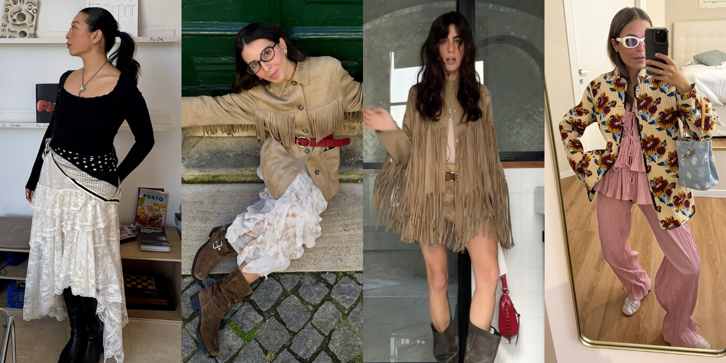 O estilo boho é moda. Inspire-se em 22 looks de influenciadoras portuguesas para aderir à tendência