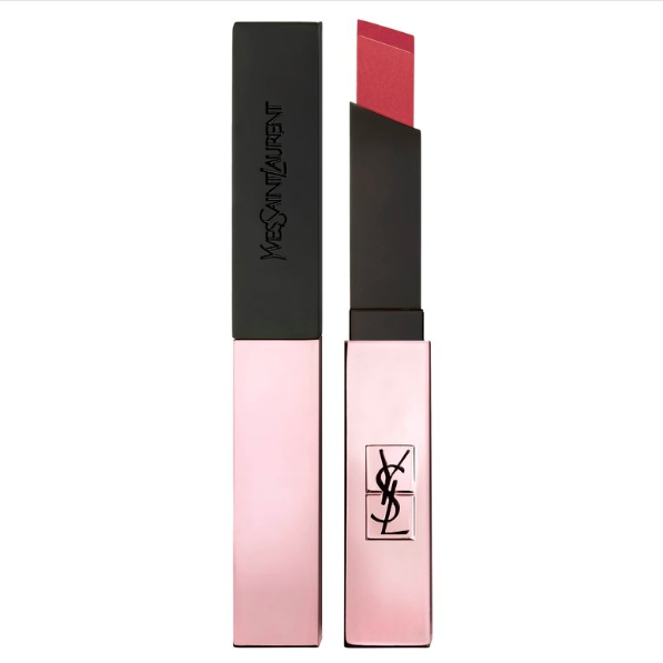 Yves Saint Laurent, Rouge Pur Couture the Slim Glow Matte na cor Guilty Pink