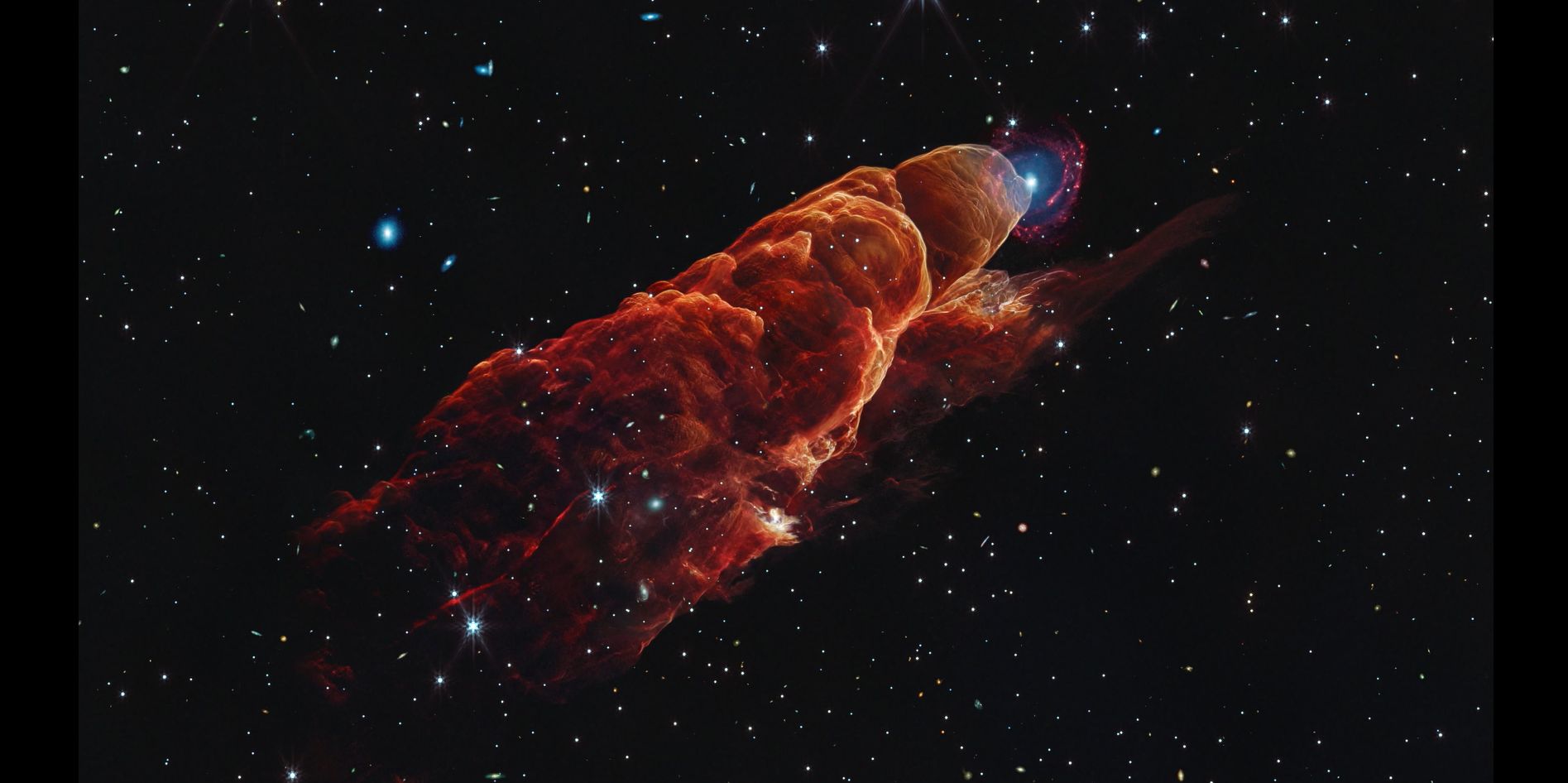 James Webb revela tornado espacial com detalhes espantosos