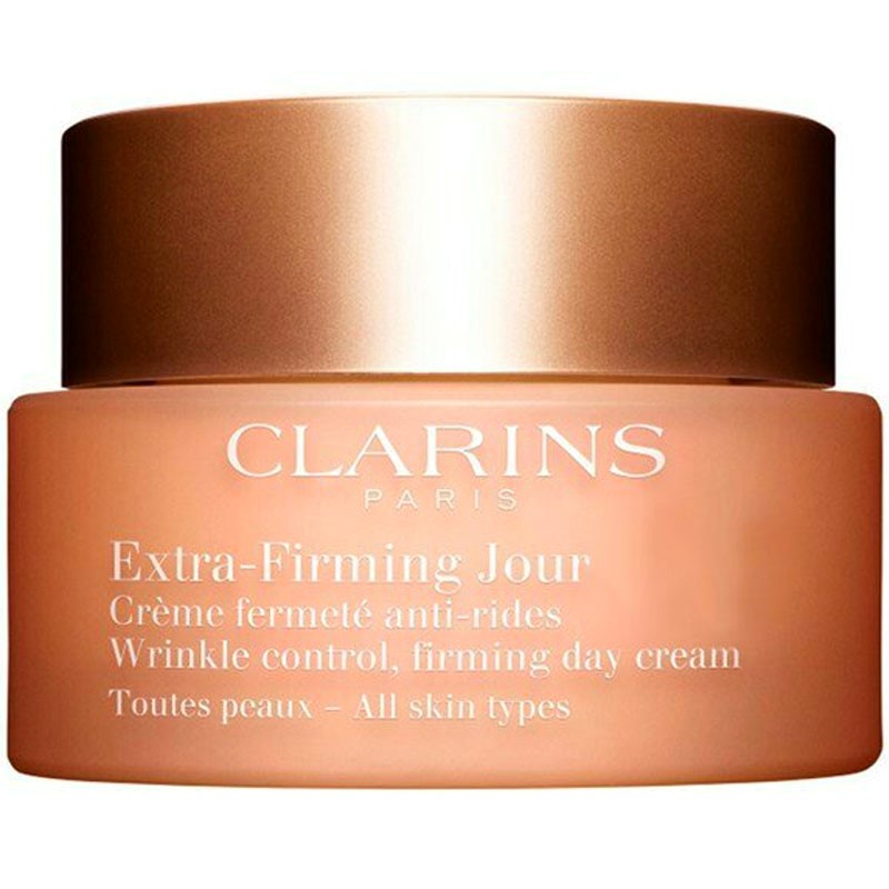 Clarins, Extra-Firming Creme Dia Antirrugas e Firmeza, Todo Tipo de Pele