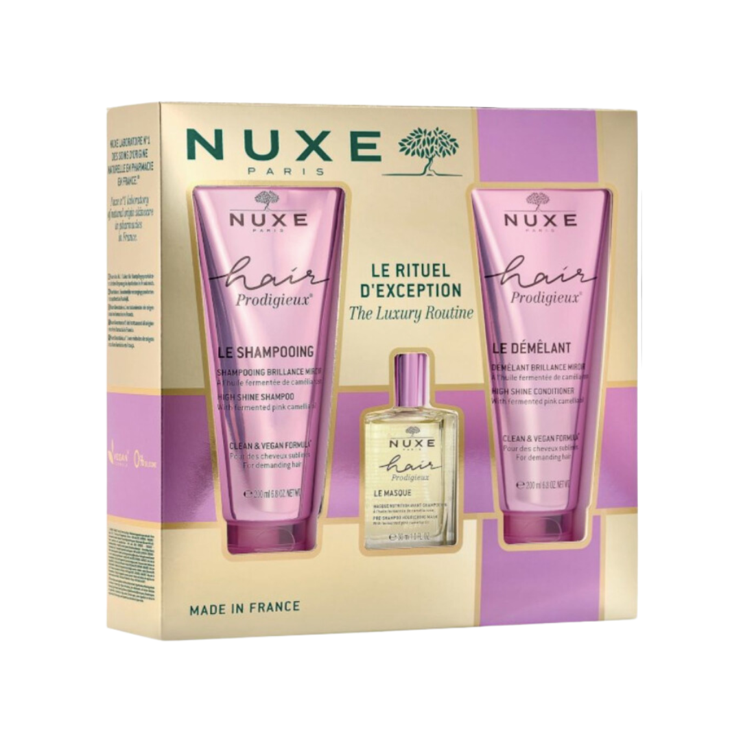 Nuxe, Coffret Hair Prodigieux Le Shampooing + Le Masque + Le Démêlant – Sweetcare