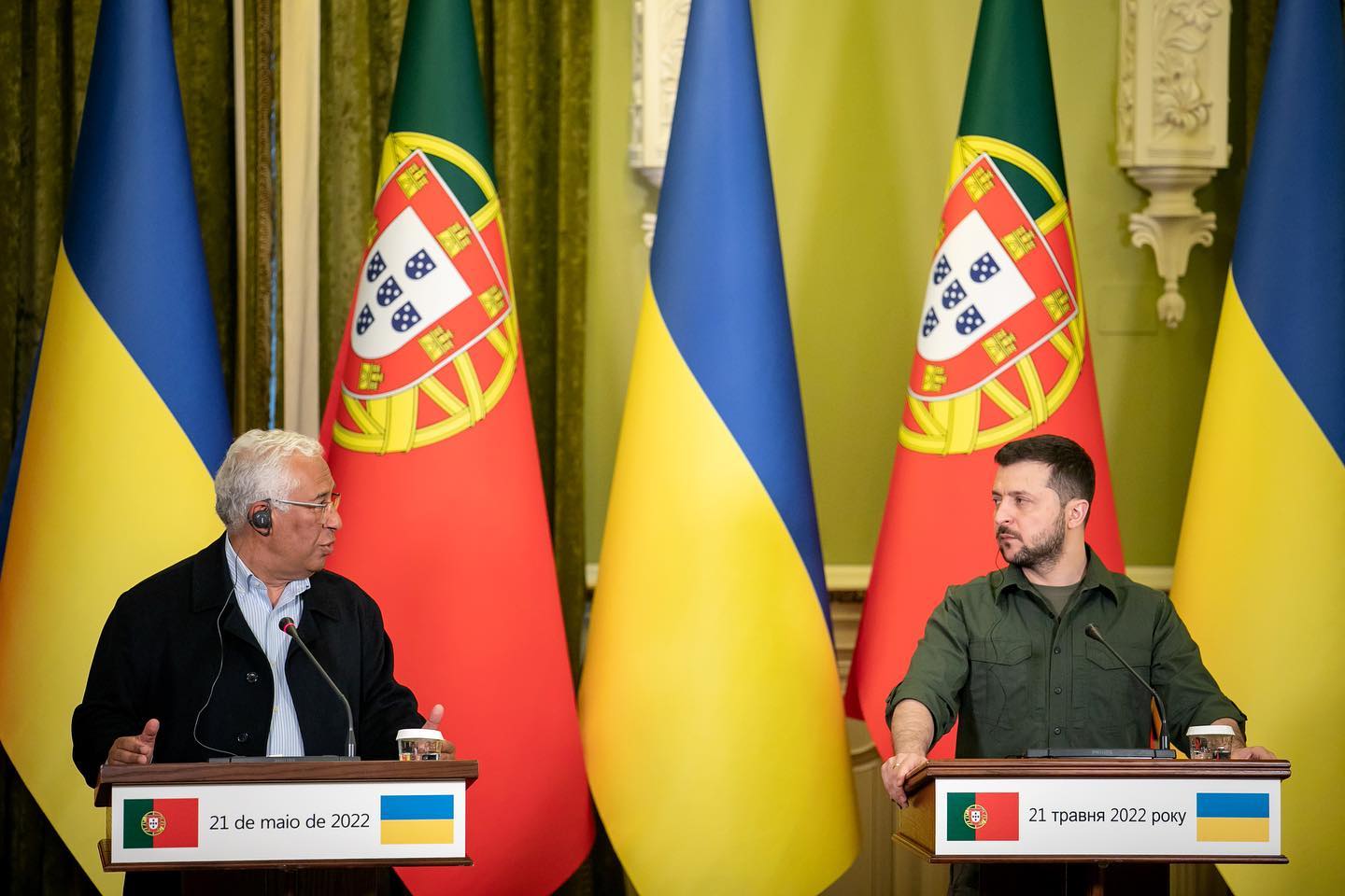 Encontro entre António Costa e Zelensky já terminou. “Temos valores iguais, de vida e de liberdade”