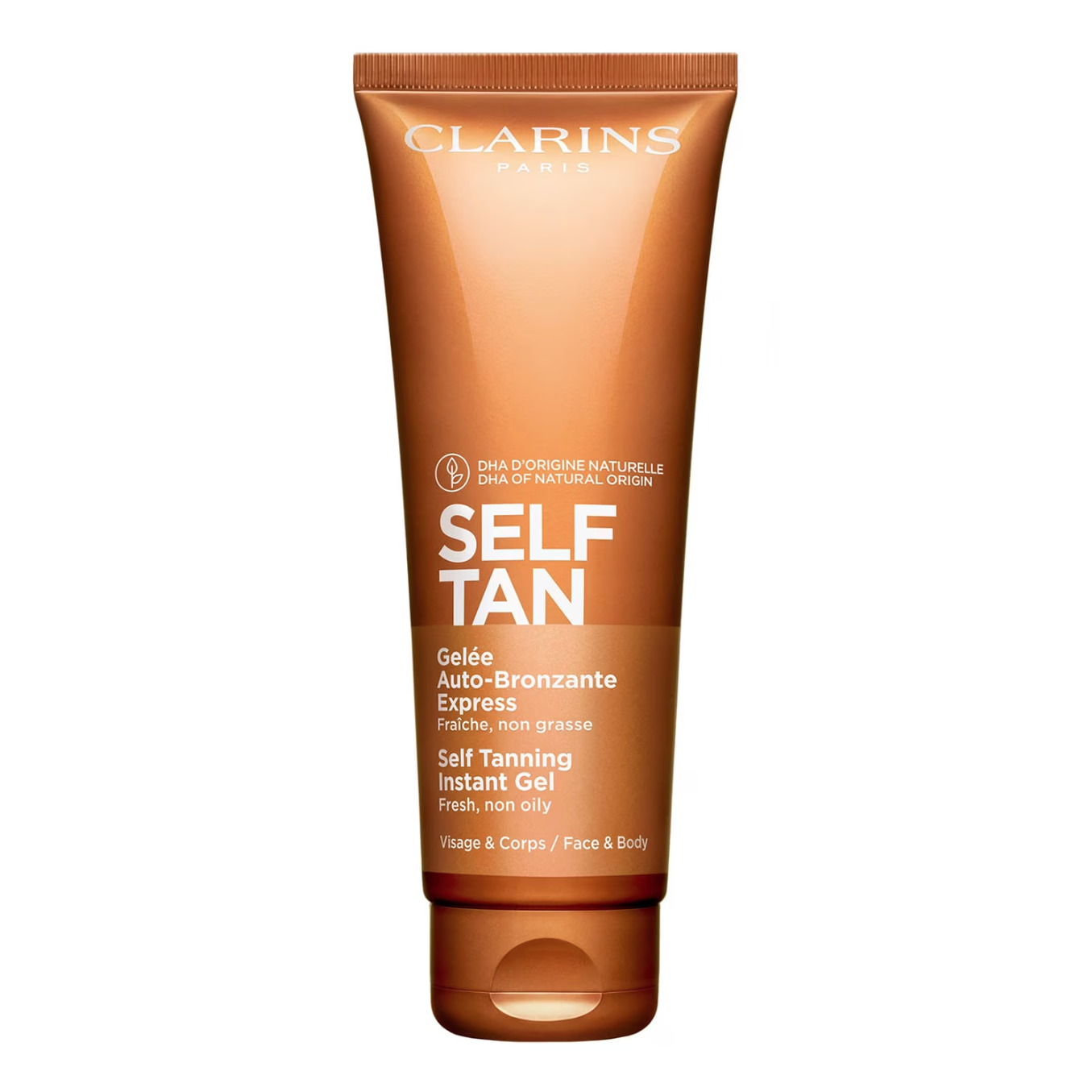 Clarins, Gelée Auto-Bronzante Express Gel Autobronzeador Rosto e Corpo