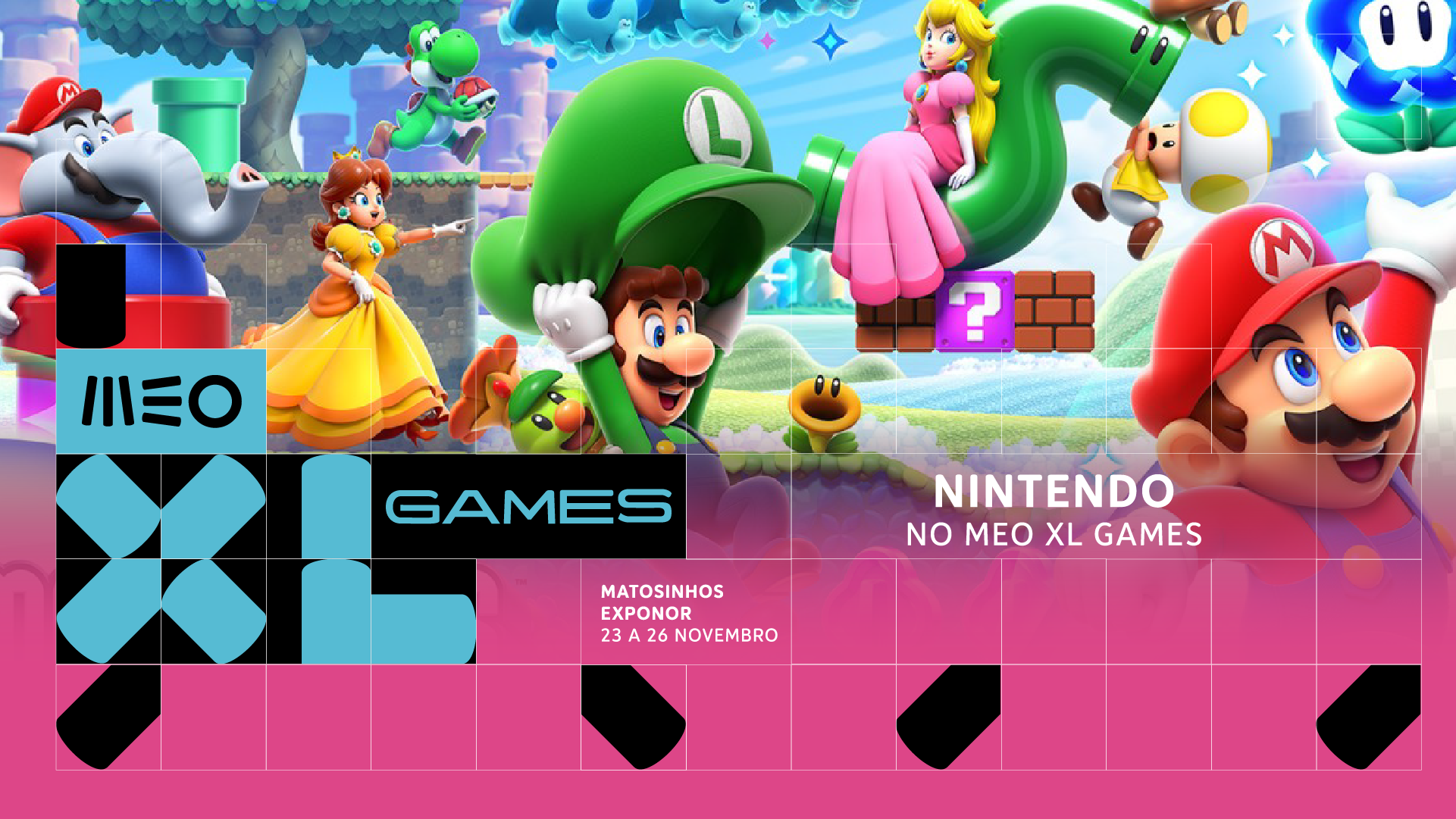 Nintendo leva o mundo de Super Mario Bros. para o MEO XL Games 2023
