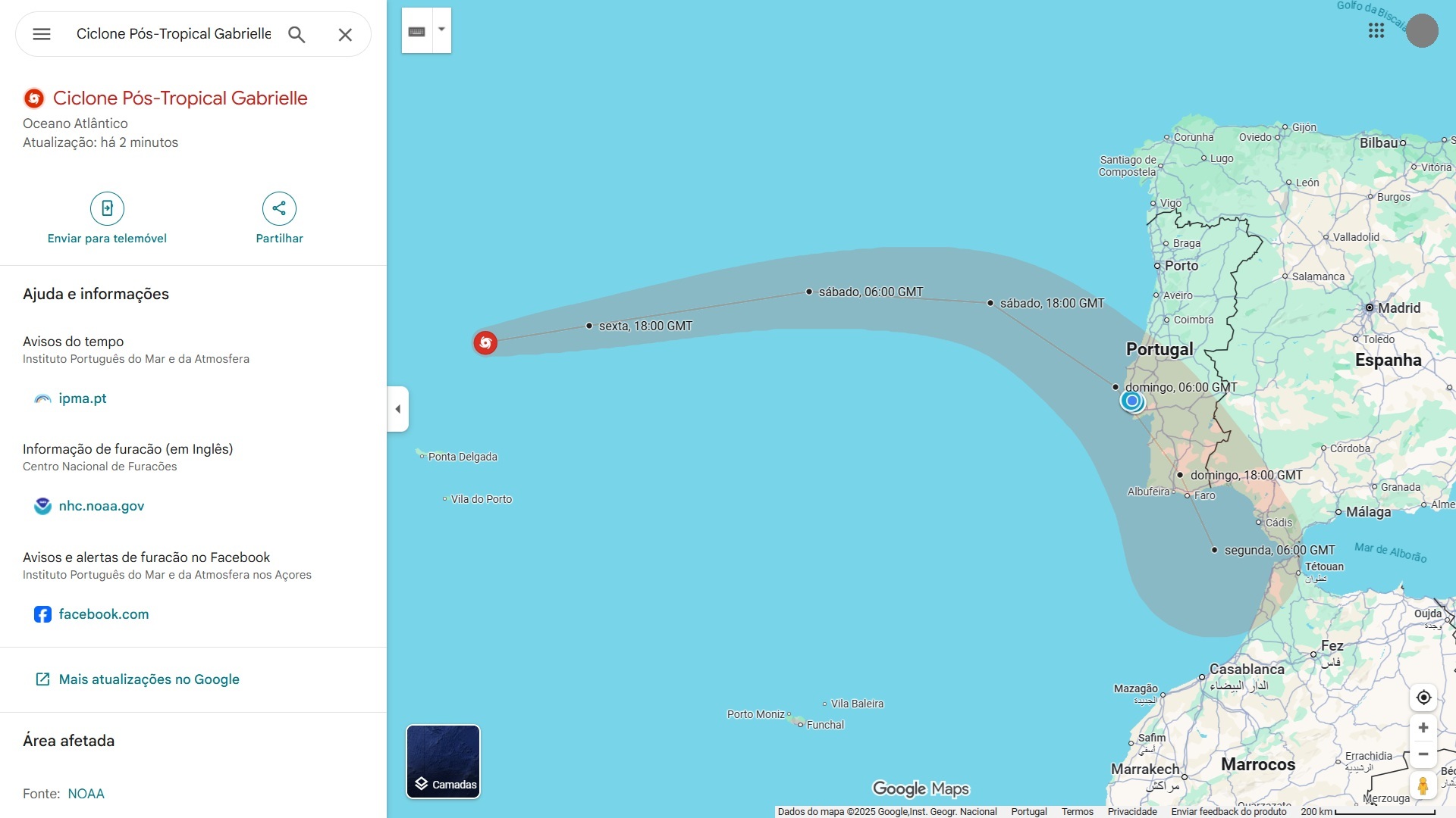 Ciclone Gabrielle: Alerta de emergência do Google Maps mostra para onde segue com previsões de áreas afetadas