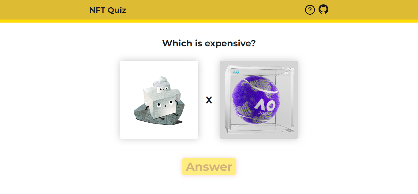 Considera-se um apreciador de arte digital? Neste jogo tem de adivinhar qual é o NFT mais caro