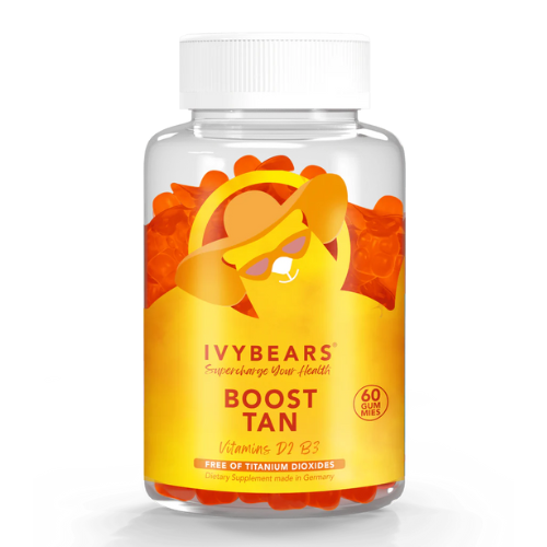 Ivy Bears, Boost Tan Suplemento Vitaminico Bronzeado Saudável 60 cápsulas
