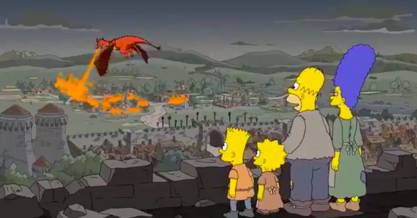 Há dois anos, os Simpsons previram o desfecho do 5.º episódio de “A Guerra dos Tronos”