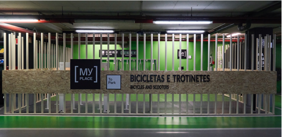 Não deixe a trotinete abandonada no passeio. Vasco da Gama tem novo estacionamento a pensar neste drama