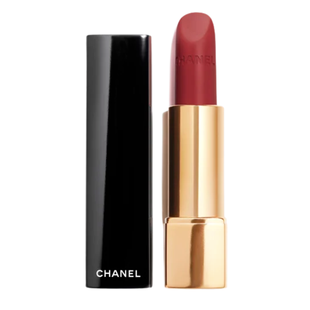 Chanel, Batom Rouge Allure Velvet, no tom Rouge Vie