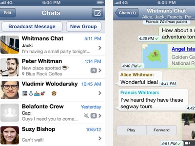 WhatsApp em modo apurado para iOS7