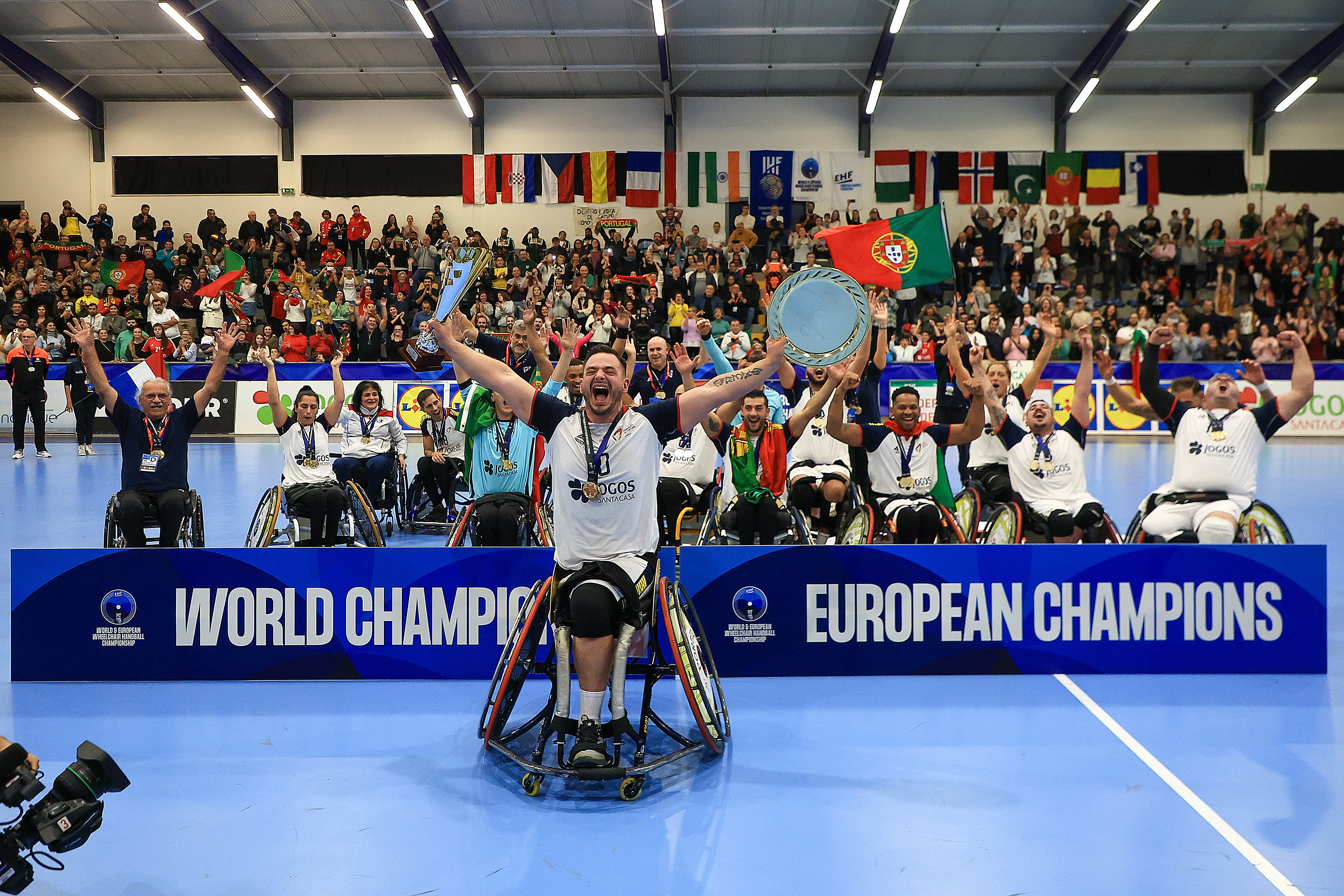 No andebol em cadeira de rodas Portugal é 'rei' da Europa e do