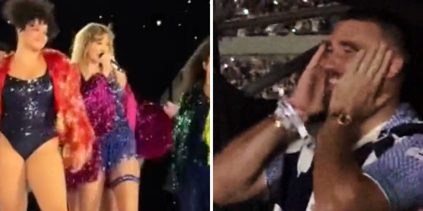 Taylor Swift muda verso de canção em dedicatória ao namorado. Veja a reação fofa de Travis Kelce