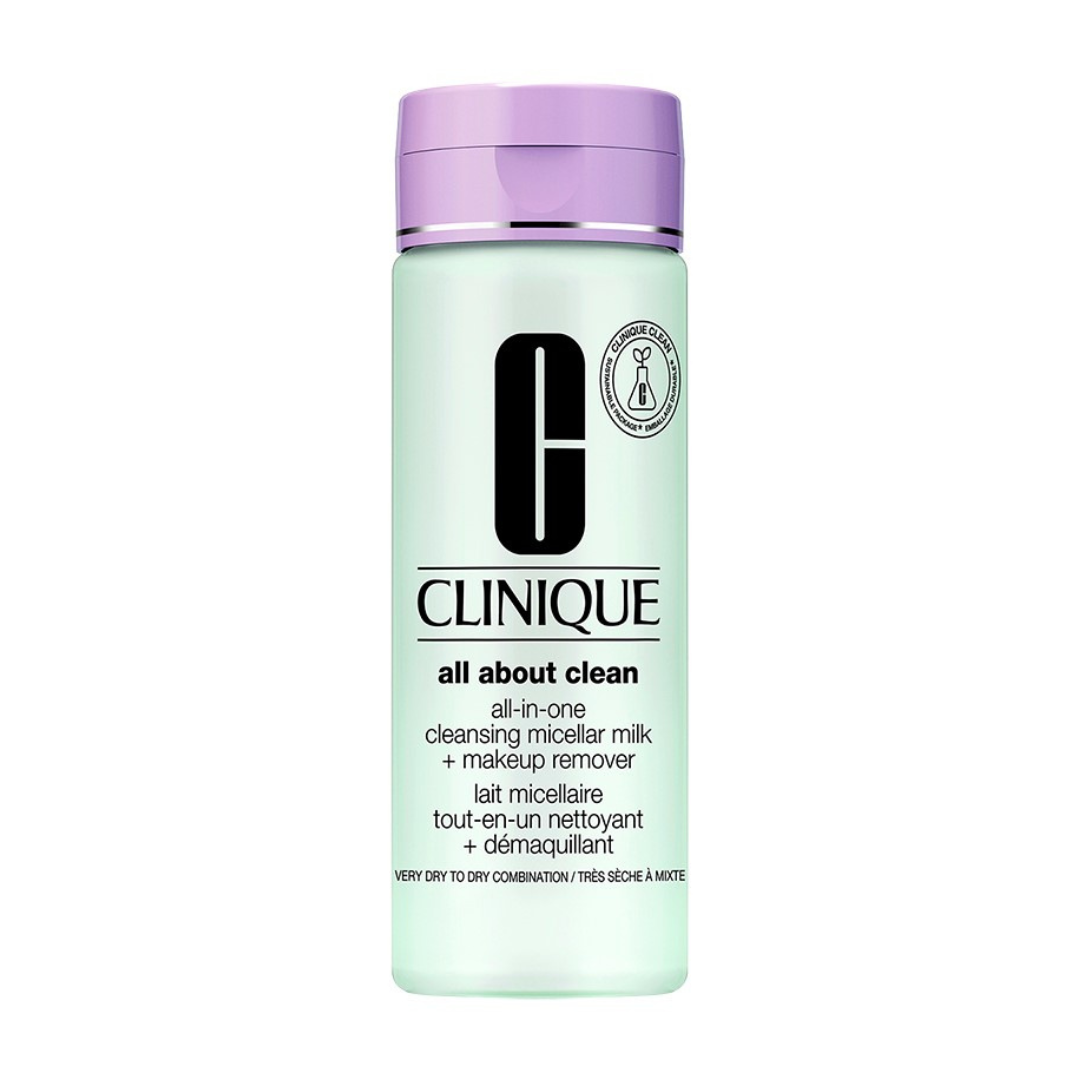 Clinique, All About Clean Tudo em Um Leite Micelar e Desmaquilhante