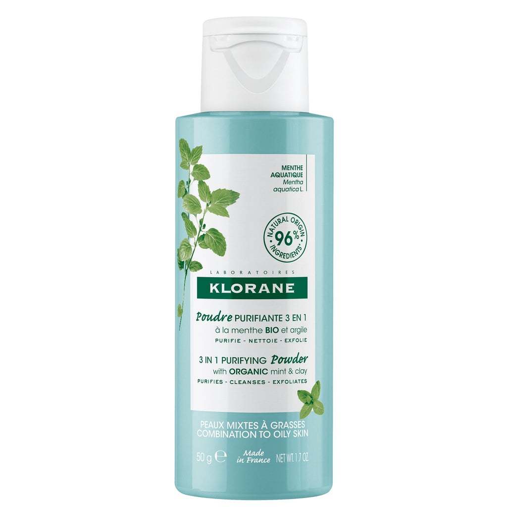 Klorane, Rosto Detox Menta Aquática Pó Purificante